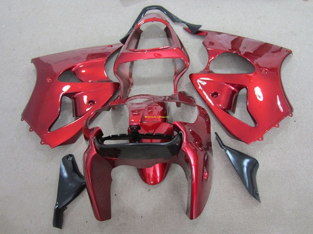 Vermelho Kit Carenagem Moto Kawasaki ZX6R 00-02 Vermelho Kit Carenagem Moto Kawasaki ZX6R 00-02