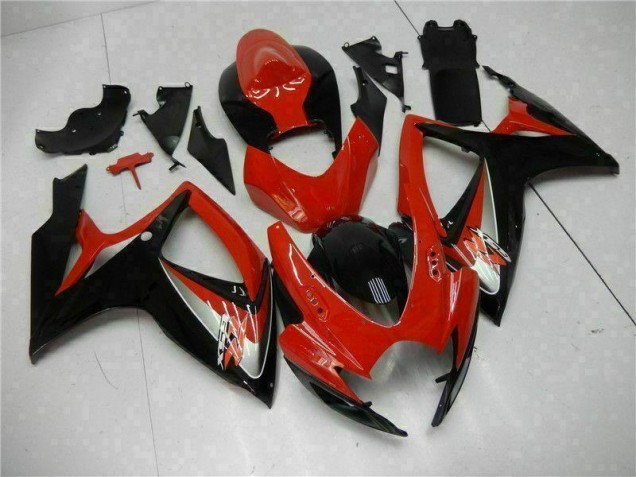 Vermelho Kit Carenagem Moto Suzuki GSXR 600 / 750 K6 06-07 Vermelho Kit Carenagem Moto Suzuki GSXR 600 / 750 K6 06-07