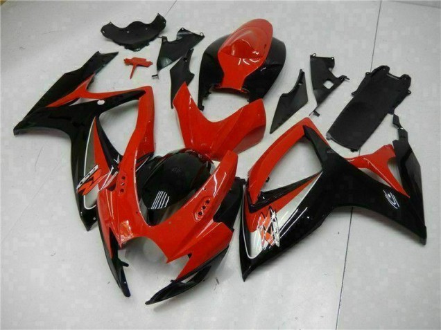 Vermelho Kit Carenagem Moto Suzuki GSXR 600 / 750 K6 06-07 Vermelho Kit Carenagem Moto Suzuki GSXR 600 / 750 K6 06-07