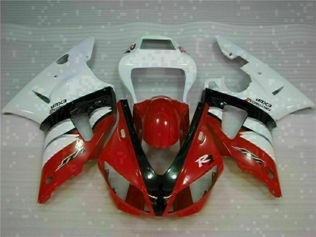 Vermelho Kit Carenagem Moto Yamaha R1 00-01
