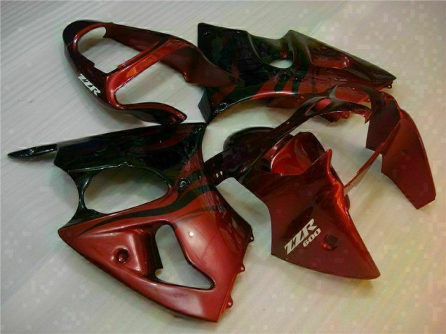 Vermelho Kits Carenagem Moto Kawasaki ZX6R 00-02 Vermelho Kits Carenagem Moto Kawasaki ZX6R 00-02