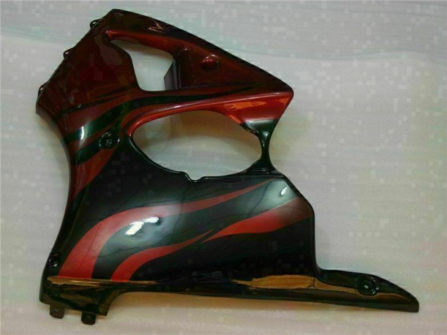 Vermelho Kits Carenagem Moto Kawasaki ZX6R 00-02 Vermelho Kits Carenagem Moto Kawasaki ZX6R 00-02