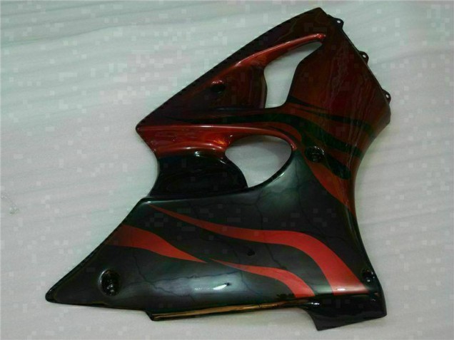 Vermelho Kits Carenagem Moto Kawasaki ZX6R 00-02 Vermelho Kits Carenagem Moto Kawasaki ZX6R 00-02