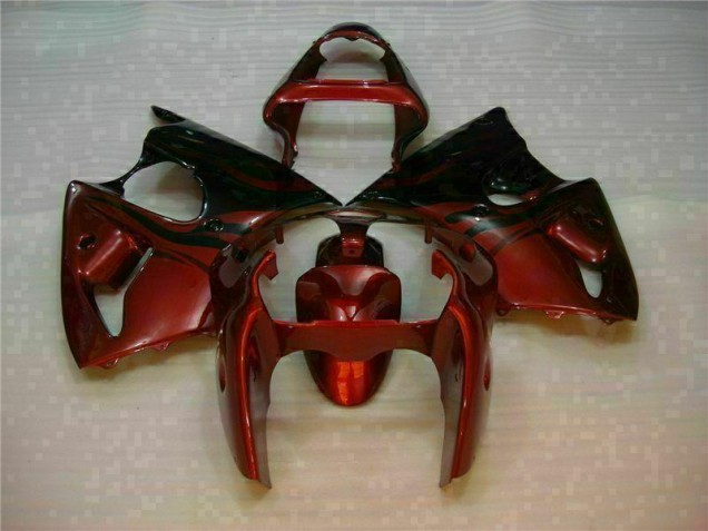 Vermelho Kits Carenagem Moto Kawasaki ZX6R 00-02 Vermelho Kits Carenagem Moto Kawasaki ZX6R 00-02