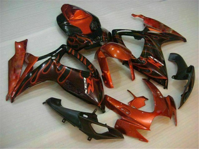 Vermelho Kits Carenagem Moto Suzuki GSXR 600 / 750 K6 06-07 Vermelho Kits Carenagem Moto Suzuki GSXR 600 / 750 K6 06-07