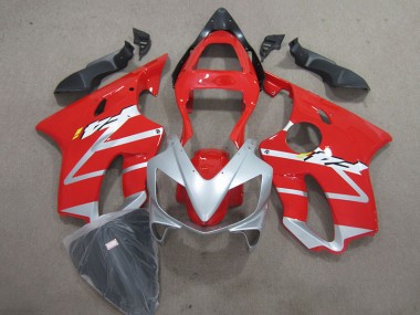 Vermelho Prata Abs Kits Carenagem Moto Honda CBR 600 F4i 01-03