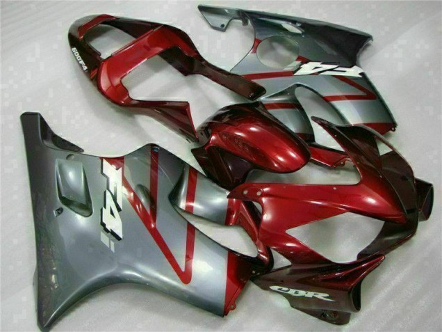 Vermelho Prata Abs Kits Completos Carenagem Moto Honda CBR 600 F4i 01-03 Vermelho Prata Abs Kits Completos Carenagem Moto Honda CBR 600 F4i 01-03