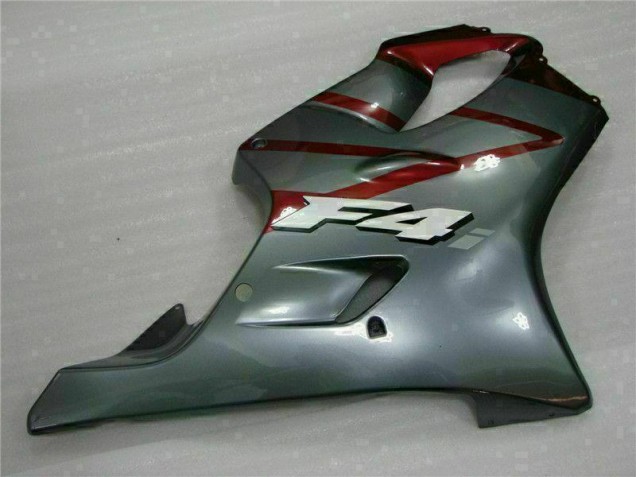 Vermelho Prata Abs Kits Completos Carenagem Moto Honda CBR 600 F4i 01-03 Vermelho Prata Abs Kits Completos Carenagem Moto Honda CBR 600 F4i 01-03
