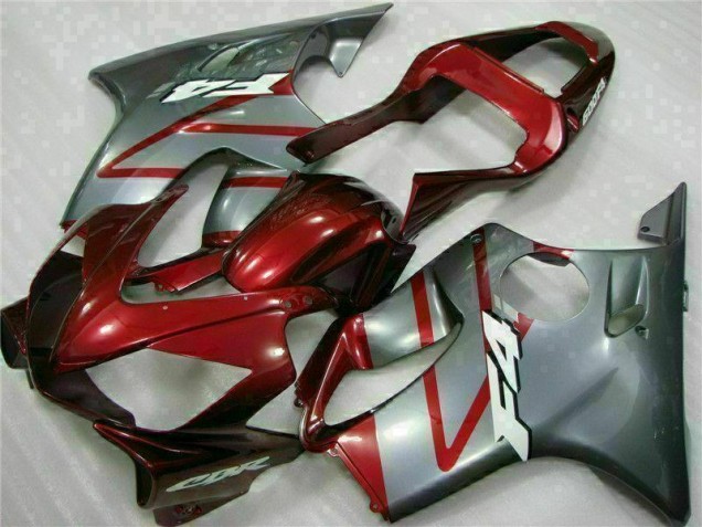 Vermelho Prata Abs Kits Completos Carenagem Moto Honda CBR 600 F4i 01-03 Vermelho Prata Abs Kits Completos Carenagem Moto Honda CBR 600 F4i 01-03