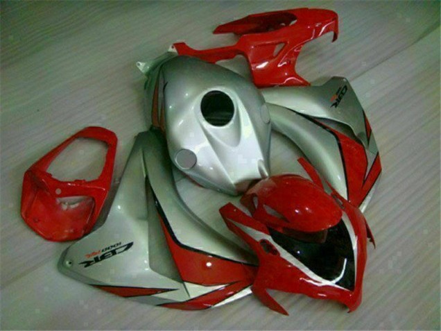 Vermelho Prata Abs Moto Plásticos Honda CBR 1000RR 08-11