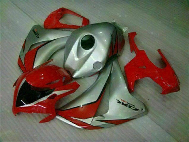 Vermelho Prata Abs Moto Plásticos Honda CBR 1000RR 08-11