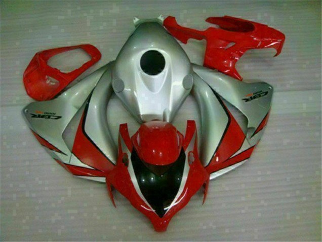 Vermelho Prata Abs Moto Plásticos Honda CBR 1000RR 08-11