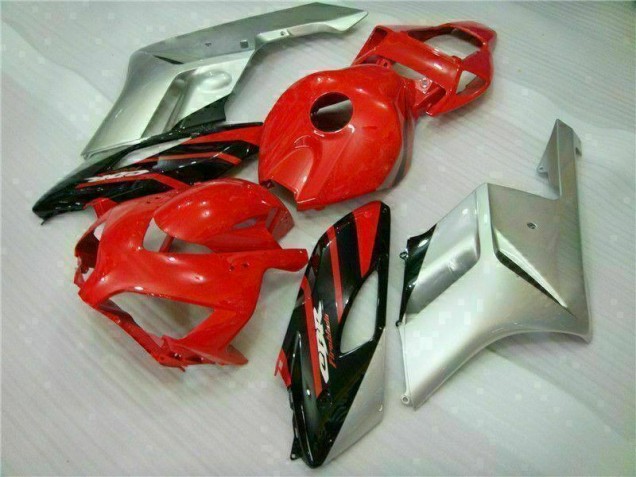 Vermelho Prata Carenagem Moto Honda CBR 1000RR 04-05