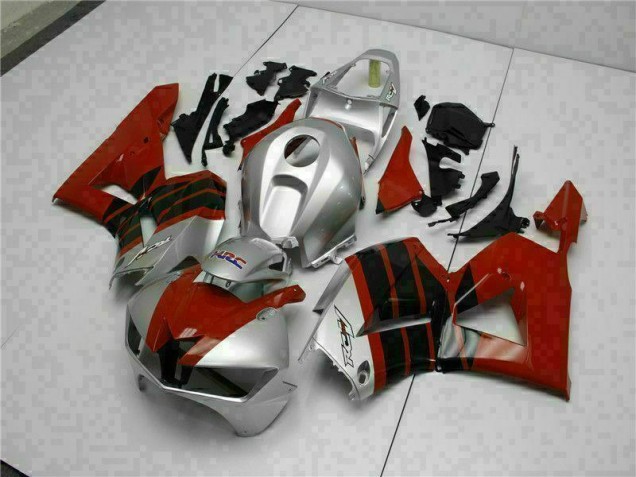 Vermelho Prata Carenagem Moto Honda CBR 600RR 13-21 Vermelho Prata Carenagem Moto Honda CBR 600RR 13-21