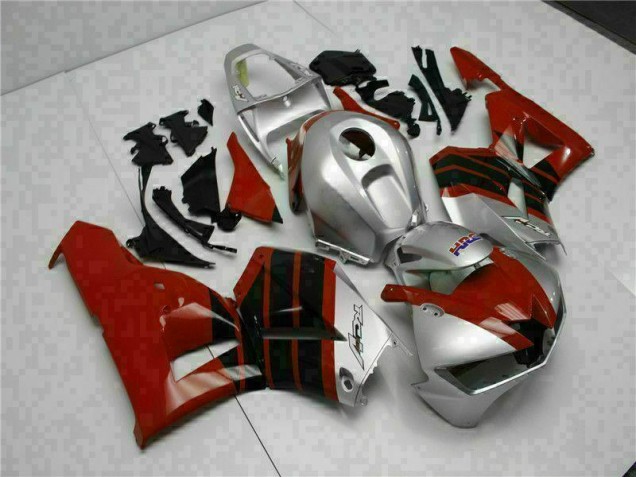 Vermelho Prata Carenagem Moto Honda CBR 600RR 13-21 Vermelho Prata Carenagem Moto Honda CBR 600RR 13-21