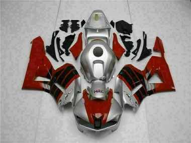 Vermelho Prata Carenagem Moto Honda CBR 600RR 13-21