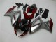 Vermelho Prata Carenagem Moto Suzuki GSXR 600 / 750 K6 06-07 Vermelho Prata Carenagem Moto Suzuki GSXR 600 / 750 K6 06-07