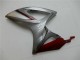 Vermelho Prata Carenagem Moto Suzuki GSXR 600 / 750 K6 06-07 Vermelho Prata Carenagem Moto Suzuki GSXR 600 / 750 K6 06-07