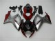 Vermelho Prata Carenagem Moto Suzuki GSXR 600 / 750 K6 06-07 Vermelho Prata Carenagem Moto Suzuki GSXR 600 / 750 K6 06-07