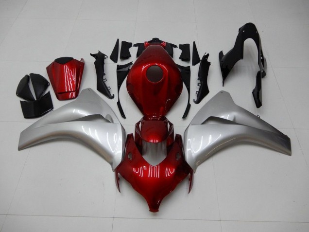 Vermelho Prata Carenagem & Plástico Moto Honda CBR 1000RR 08-11 Vermelho Prata Carenagem & Plástico Moto Honda CBR 1000RR 08-11