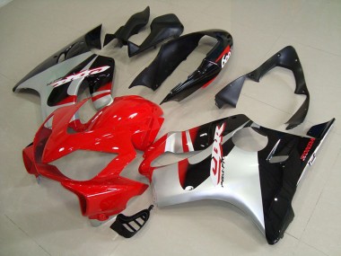Vermelho Prata Injeção Kits Carenagem Moto Honda CBR 600 F4i 04-07