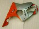Vermelho Prata Kit Carenagem Moto Honda CBR 600 F4i 01-03 Vermelho Prata Kit Carenagem Moto Honda CBR 600 F4i 01-03