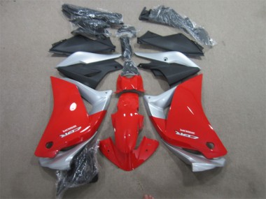 Vermelho Prata Preto Carenagem Moto Honda CBR 125R 11-13