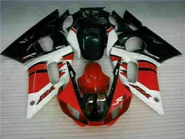 Vermelho Preto Abs Kit Carenagem & Plásticos Moto Yamaha R6 98-02