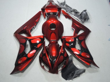 Vermelho Preto Abs Kit Completos Carenagem Moto Honda CBR 1000RR 06-07