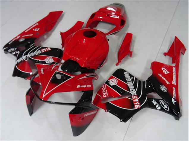 Vermelho Preto Abs Kits Carenagem Moto Honda CBR 600RR 05-06 Vermelho Preto Abs Kits Carenagem Moto Honda CBR 600RR 05-06