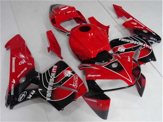 Vermelho Preto Abs Kits Carenagem Moto Honda CBR 600RR 05-06 Vermelho Preto Abs Kits Carenagem Moto Honda CBR 600RR 05-06