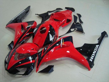 Vermelho Preto Abs Moto Plástico Honda CBR 1000RR 06-07