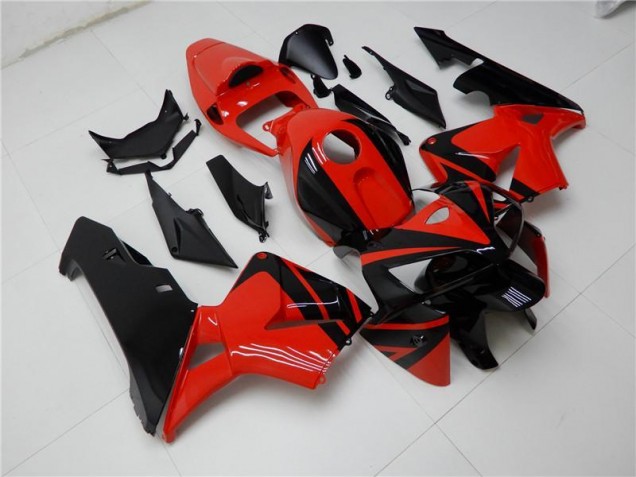 Vermelho Preto Abs Moto Plástico Honda CBR 600RR 05-06 Vermelho Preto Abs Moto Plástico Honda CBR 600RR 05-06