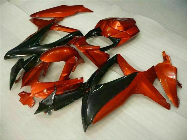Vermelho Preto Abs Moto Plástico Suzuki GSXR 600 / 750 K8 08-10 Vermelho Preto Abs Moto Plástico Suzuki GSXR 600 / 750 K8 08-10
