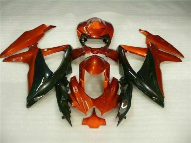 Vermelho Preto Abs Moto Plástico Suzuki GSXR 600 / 750 K8 08-10