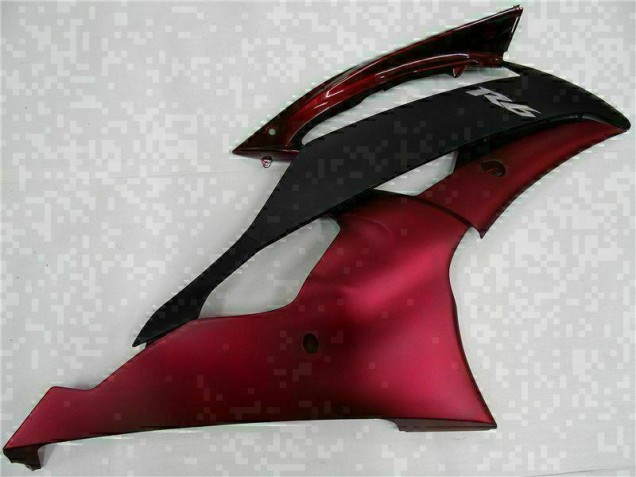 Vermelho Preto Abs Moto Plástico Yamaha R6 08-16 Vermelho Preto Abs Moto Plástico Yamaha R6 08-16