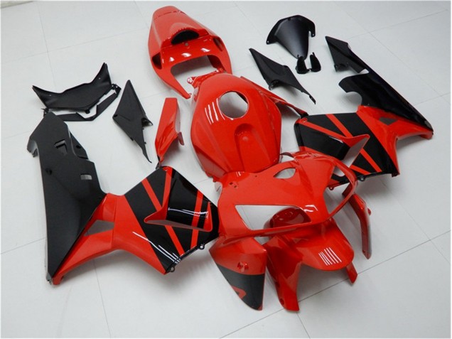 Vermelho Preto Abs Moto Plásticos Honda CBR 600RR 05-06 Vermelho Preto Abs Moto Plásticos Honda CBR 600RR 05-06