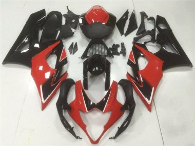 Vermelho Preto Abs Moto Plásticos Suzuki GSXR 1000 K5 05-06