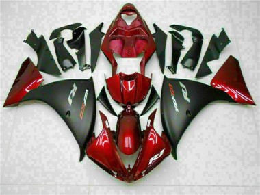 Vermelho Preto Abs Moto Plásticos Yamaha R1 09-11