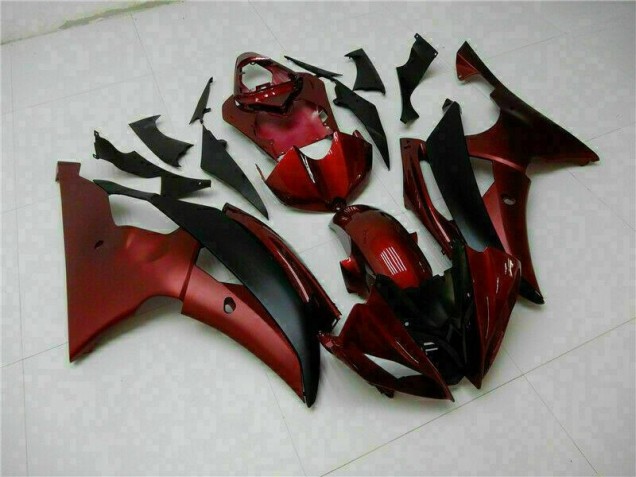 Vermelho Preto Abs Moto Plásticos Yamaha R6 08-16 Vermelho Preto Abs Moto Plásticos Yamaha R6 08-16