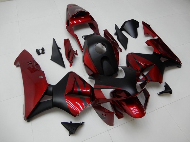 Vermelho Preto Abs Motocicleta Plásticos Honda CBR 600RR 03-04 Vermelho Preto Abs Motocicleta Plásticos Honda CBR 600RR 03-04