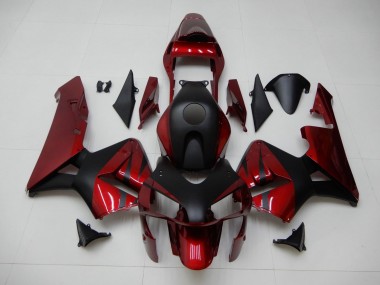 Vermelho Preto Abs Motocicleta Plásticos Honda CBR 600RR 03-04