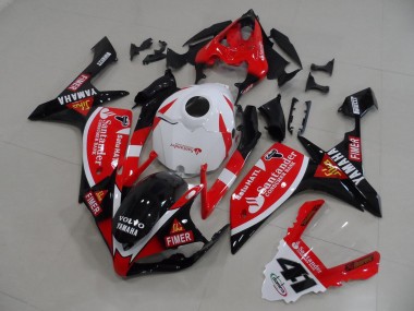 Vermelho Preto Adesivos Carenagem Moto Yamaha R1 07-08