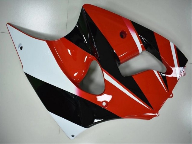 Vermelho Preto Branco Carenagem Moto Kawasaki ZX6R 00-02 Vermelho Preto Branco Carenagem Moto Kawasaki ZX6R 00-02