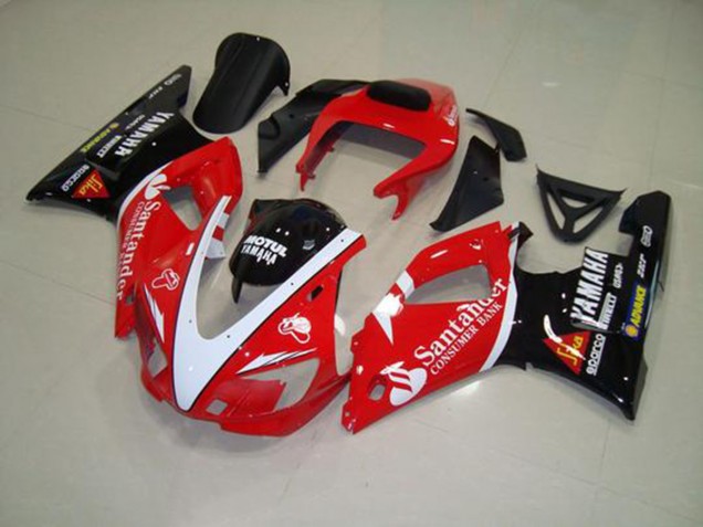 Vermelho Preto Branco Carenagem Moto Yamaha R1 00-01 Vermelho Preto Branco Carenagem Moto Yamaha R1 00-01
