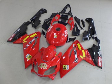 Vermelho & Preto Carenagem Moto Aprilia RS 125 06-11