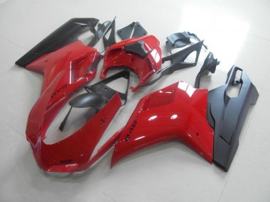 Vermelho Preto Carenagem Moto Ducati 848 1098 1198 07-14