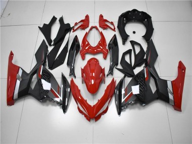 Vermelho Preto Carenagem Moto Kawasaki EX650 06-08