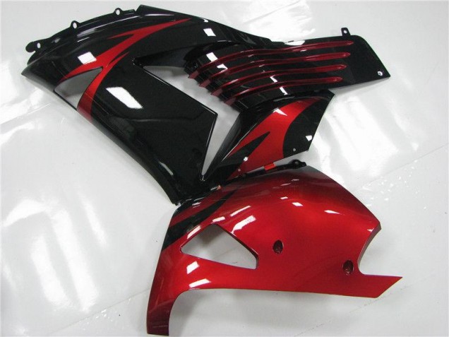 Vermelho Preto Carenagem Moto Kawasaki ZX14R ZZR 1400 06-11