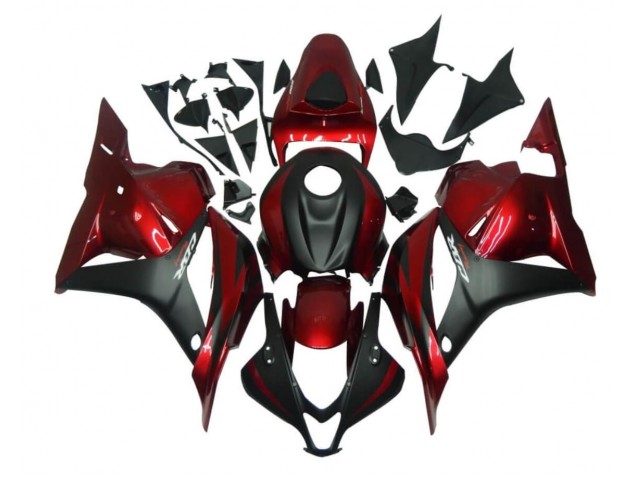 Vermelho Preto Carenagem Moto & Plástico Moto Honda CBR 600RR 09-12 Vermelho Preto Carenagem Moto & Plástico Moto Honda CBR 600RR 09-12